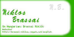 miklos brassai business card
